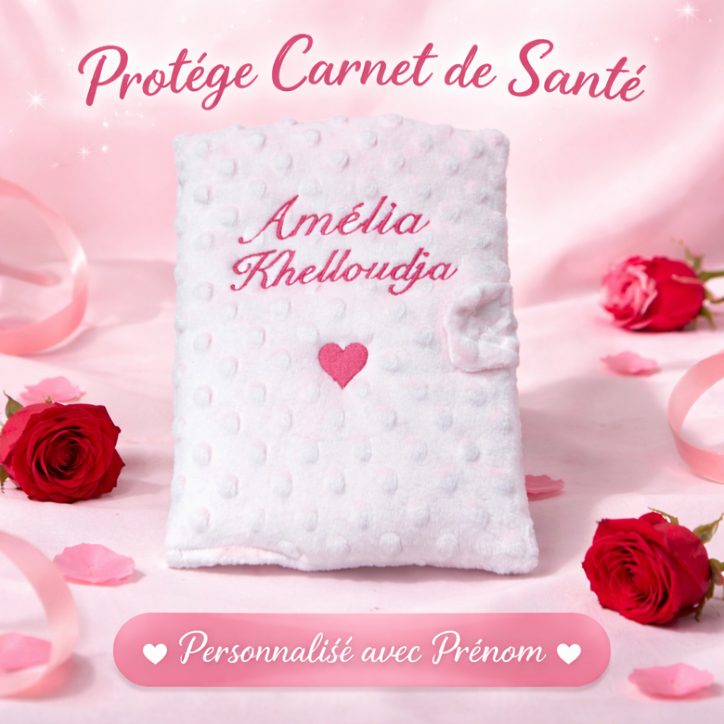 Protège-carnet-de-santé-brodé polyester