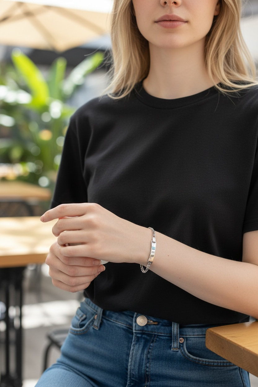 Gourmette femme ou bien enfant personnalisée