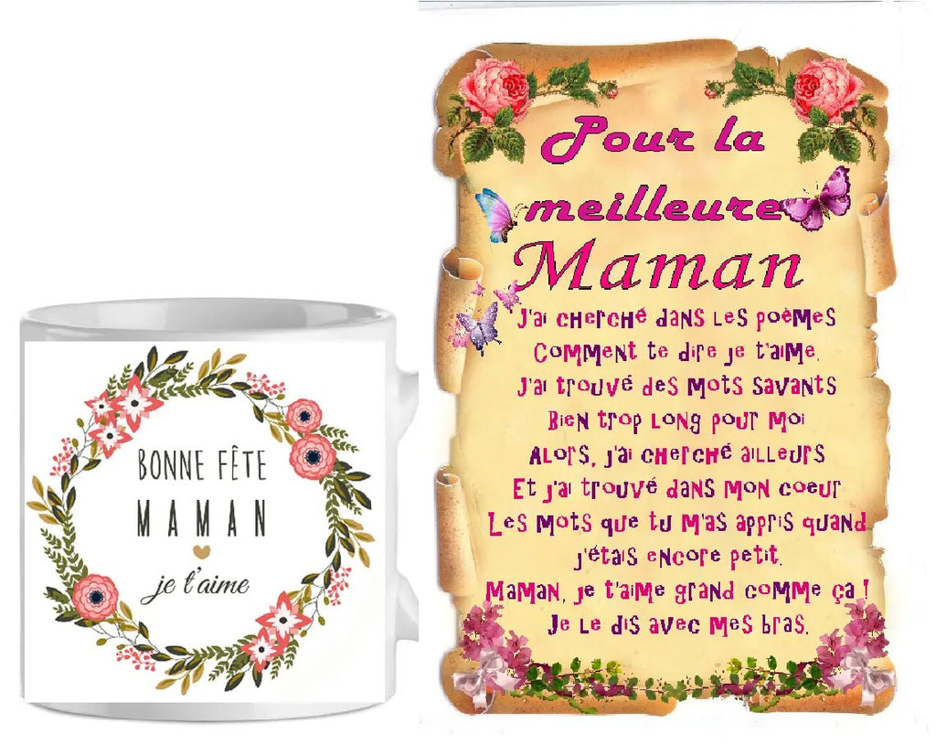 Ensemble-maman mug + parchemin bonne fete maman (ref-33510)