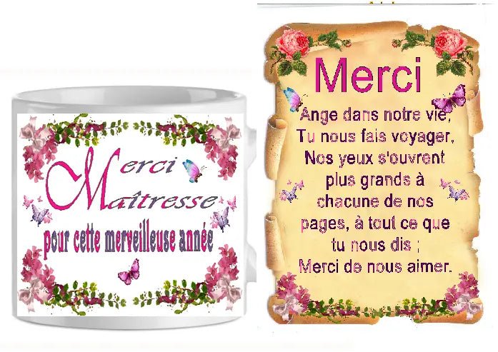 Ensemble-mug-parchemin maitresse n17 (ref-46705)