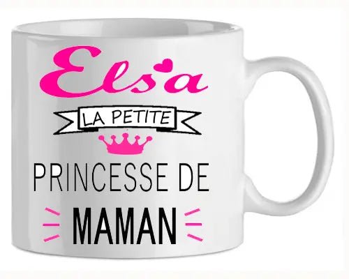 Mug - enfant princesse maman (ref - 32488) - mug | Shopping cadeaux 93