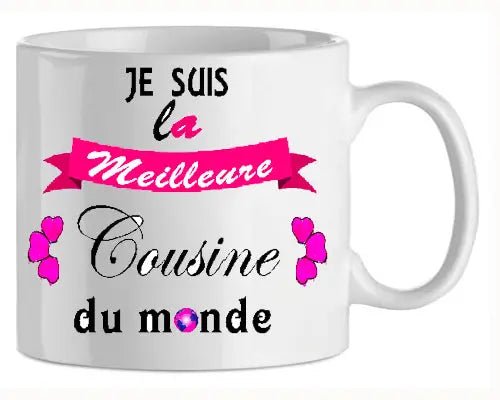 Mug - famille cousine (ref - 23926) - mug | Shopping cadeaux 93