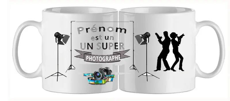 Mug - metier personnalise photographe (ref - 88824) - Mug personnalisé | Shopping cadeaux 93