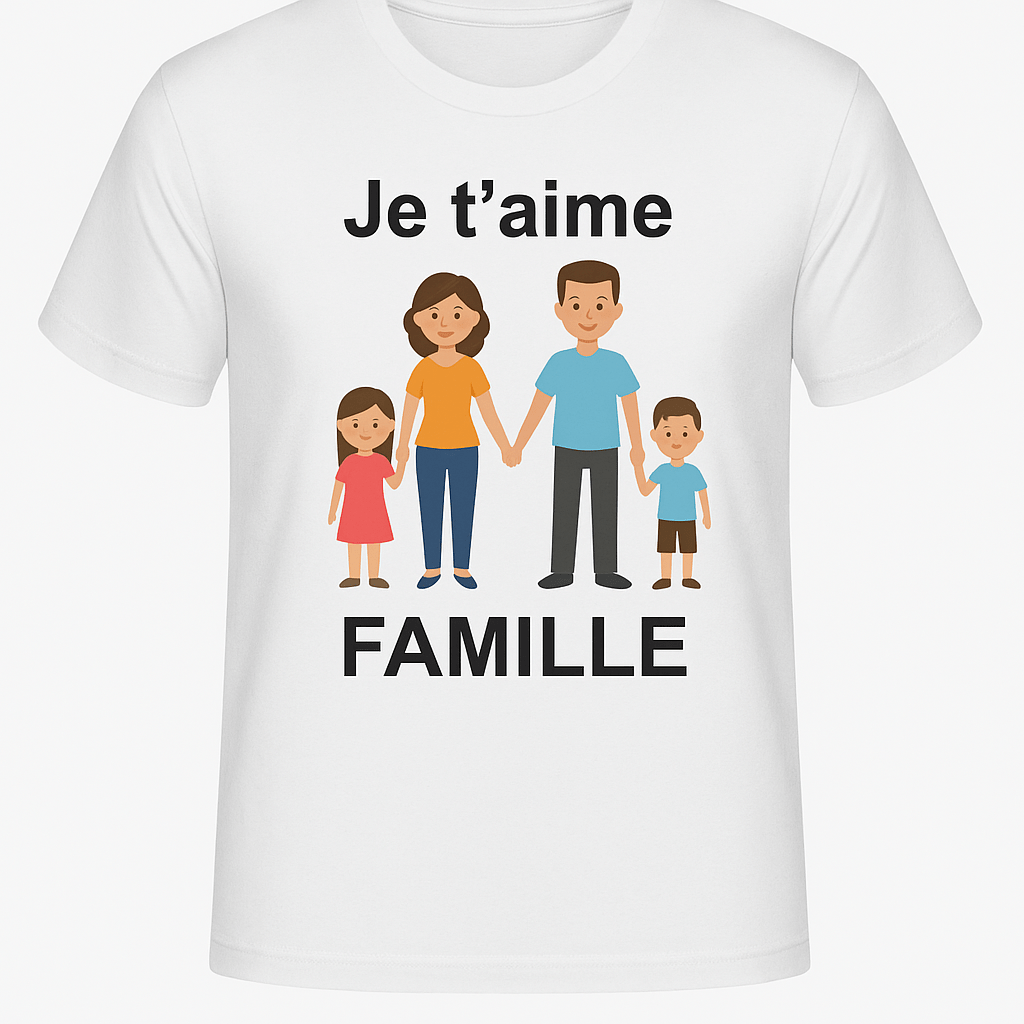 T-shirt famille - Shopping cadeaux 93