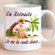 Mug-retraite-texte en retraite femme (ref-94372)