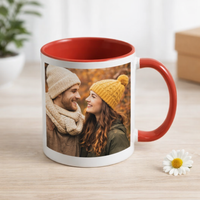 Mug bicolore personnalisé avec prénom ou photo – Idée cadeau originale pas cher 🎁
