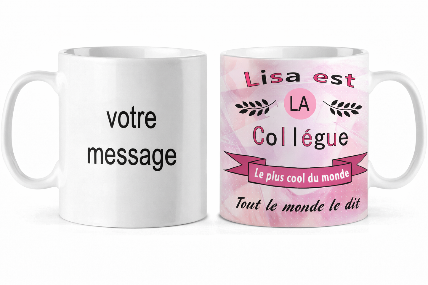 Mug-depart personnalise lisa