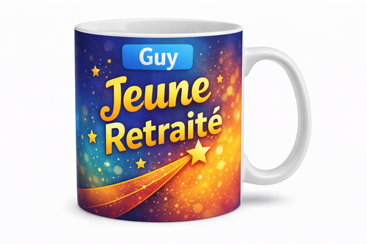 Mug-retraite-texte jeune retraitée (ref-22514)
