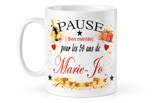 Mug-age-anniversaire personnalise