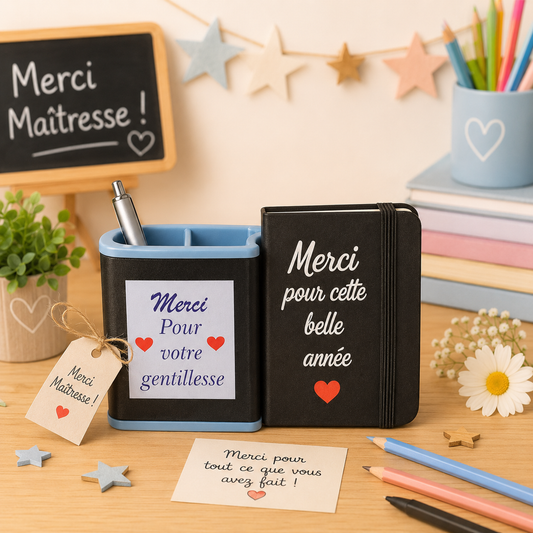 porte crayon + carnet