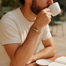 Charger l&#39;image dans la galerie, gourmette-homme-personnalisable  doré  HD3 shopping cadeaux 93
