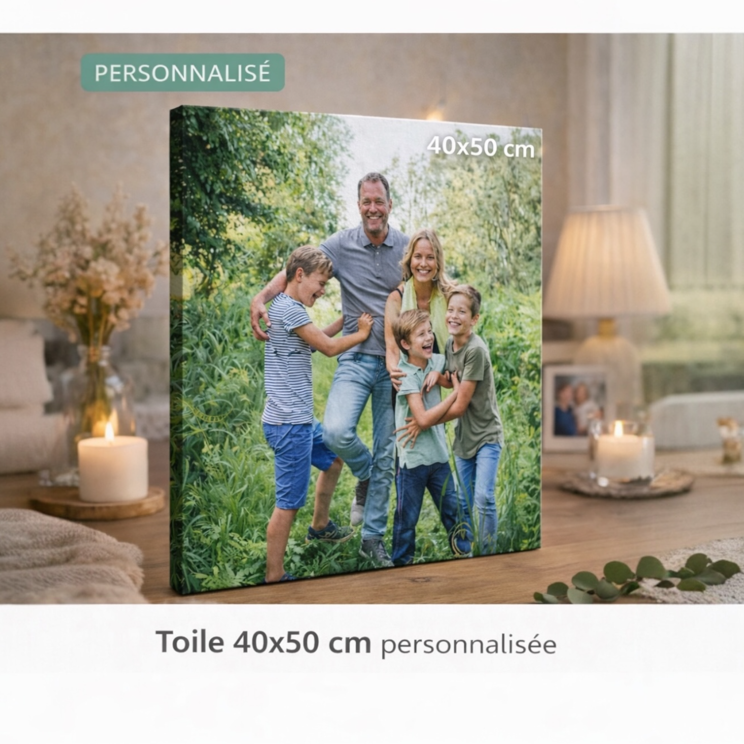 Impression photo sur toile personnalisée