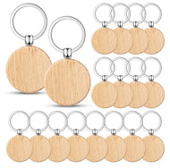 lot de 50 porte clef en bois gravés