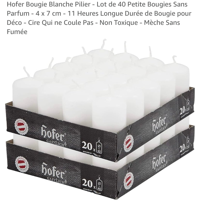 lots de bougies 40 imprimer