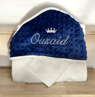 Cape - de - bain - brodée 3 couleurs - cape de bain | Shopping cadeaux 93