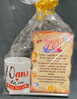 Ensemble Age anniversaire personnalisez (REF - 67523) - ensemble depart | Shopping cadeaux 93