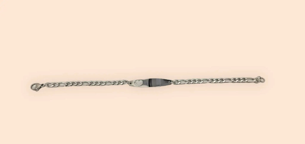 gourmette-enfant-personnalisable acier E1 (REF-85675)