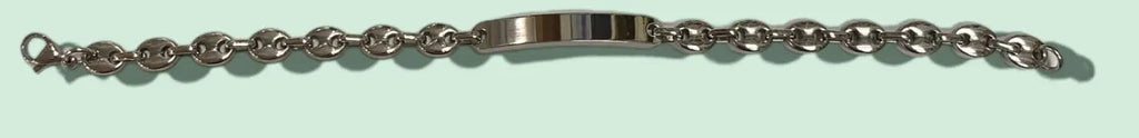 gourmette-homme-Grain de café acier G8 (REF-39629)