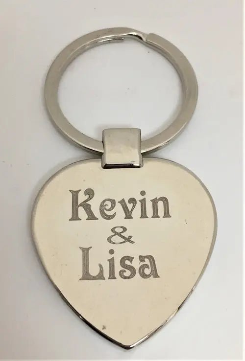 lot de 10 Porte - clef - gravé coeur (REF - 25257) - Porte - clef | Shopping cadeaux 93