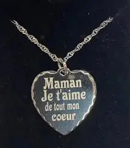 médaillon maman - medaillon texte | Shopping cadeaux 93