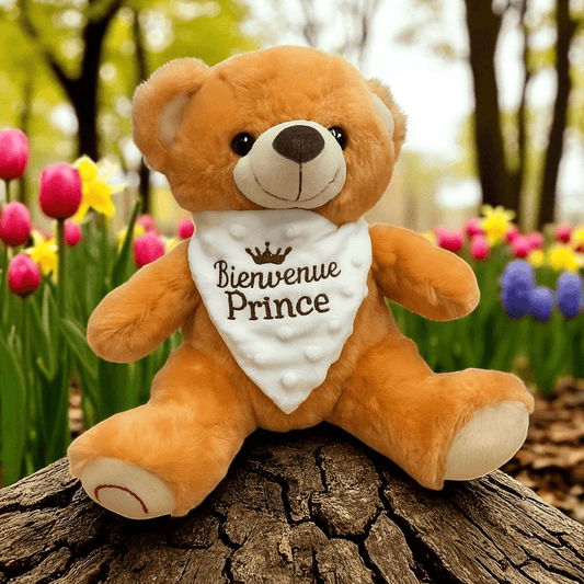Peluche brodée - tenue bébé | Shopping cadeaux 93
