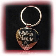 Porte clef acier mamie 2 (REF - 77746) - porte - clefs texte | Shopping cadeaux 93