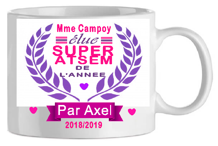 shoppingcadeaux93 mug , ATSEM personnalise , elue