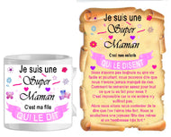 ensemble-maman mug + parchemin super maman shopping cadeaux 93