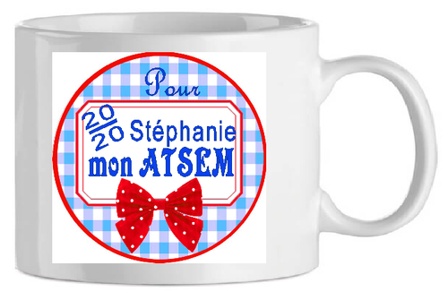 shoppingcadeaux93 mug ATSEM  personnalise 20/20