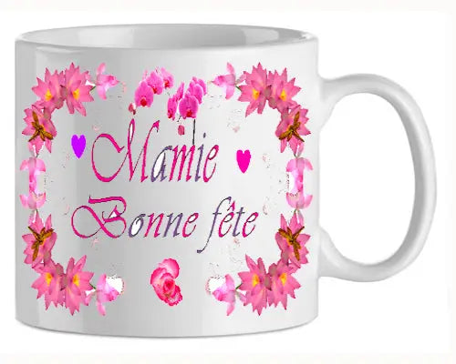 shoppingcadeaux93 mug , mamie , papy , bonne fete