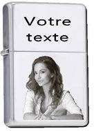 briquet - essence grave texte et photo (REF - 14828) - briquet | Shopping cadeaux 93