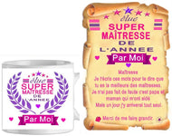 Ensemble cadeau - maitresse 3 (ref - 79680) - Mug+Parchemin | Shopping cadeaux 93