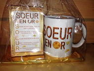 Ensemble - famille soeur (ref - 66365) - mug+parchemin | Shopping cadeaux 93