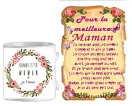 Ensemble - maman mug + parchemin bonne fete maman (ref - 33510) - mug+parchemin | Shopping cadeaux 93