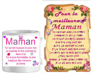 Ensemble - maman mug + parchemin toujours la pour moi (ref - 95366) - mug+parchemin | Shopping cadeaux 93