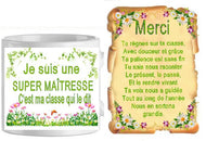 Ensemble - mug - parchemin maitresse n1 (ref - 81245) - mug+parchemin | Shopping cadeaux 93