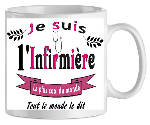 shoppingcadeaux93 mug , infirmiere , cool 