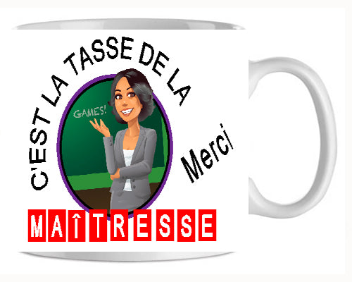 Mug-Maitresse c'est la tasse de la maitresse