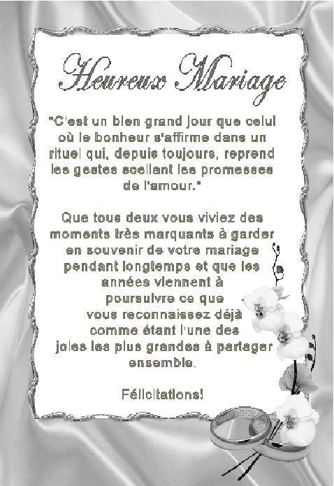 Parchemin-mariage moyen