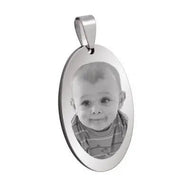 medaillon - photo - grave acier ovale (REF - 36613) - medaillon photo | Shopping cadeaux 93