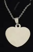 medaillon - texte acier coeur mm - medaillon texte | Shopping cadeaux 93