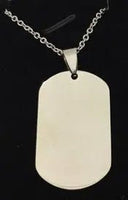 medaillon - texte acier rectangle - medaillon texte | Shopping cadeaux 93