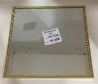 Miroir grave tour or photo et texte carre 20 x 20cm - miroir | Shopping cadeaux 93