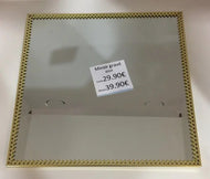 Miroir grave tour or texte carre 20 x 20cm (REF - 48907) - miroir | Shopping cadeaux 93