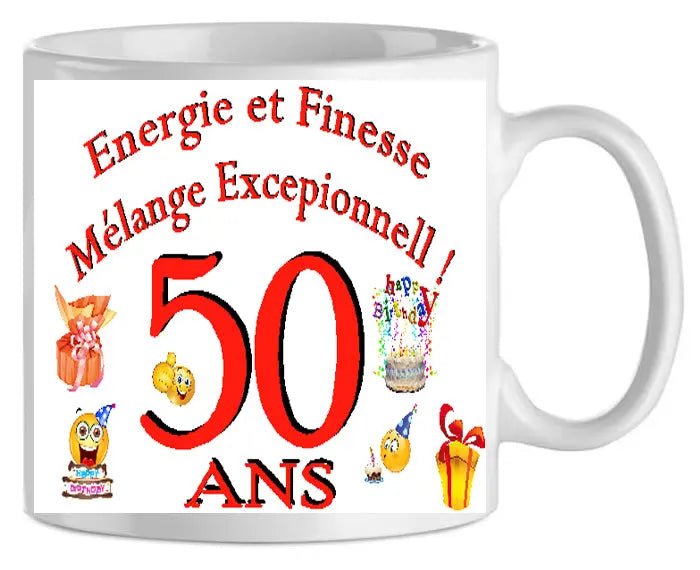 Mug-age-anniversaire 50ans (ref-62799)