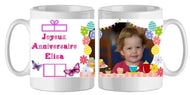 Mug - anniversaire - enfant - photo - texte 4 (ref - 49410) - mug anniversaire enfant photo | Shopping cadeaux 93
