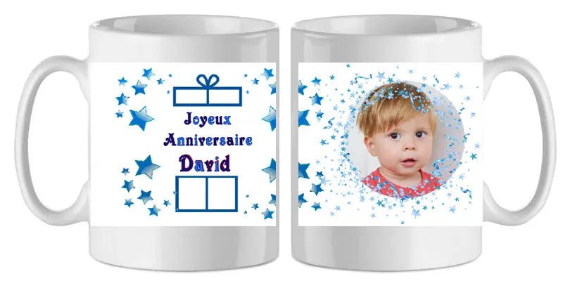 Mug - anniversaire - enfant - photo - texte 5 (ref - 31773) - mug anniversaire enfant photo | Shopping cadeaux 93