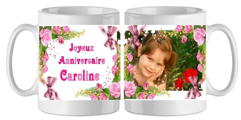 Mug - anniversaire - enfant - photo - texte 7 (ref - 44984) - mug anniversaire enfant photo | Shopping cadeaux 93
