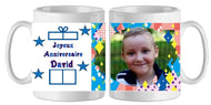 Mug - anniversaire - enfant - photo - texte 9 (ref - 52675) - mug anniversaire enfant photo | Shopping cadeaux 93