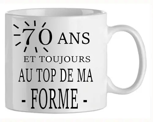 Mug - anniversaire - humour au top (ref - 23754) - mug | Shopping cadeaux 93